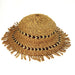 Wicker Sun Hat with Short Tassels – Handmade in Zimbabwe