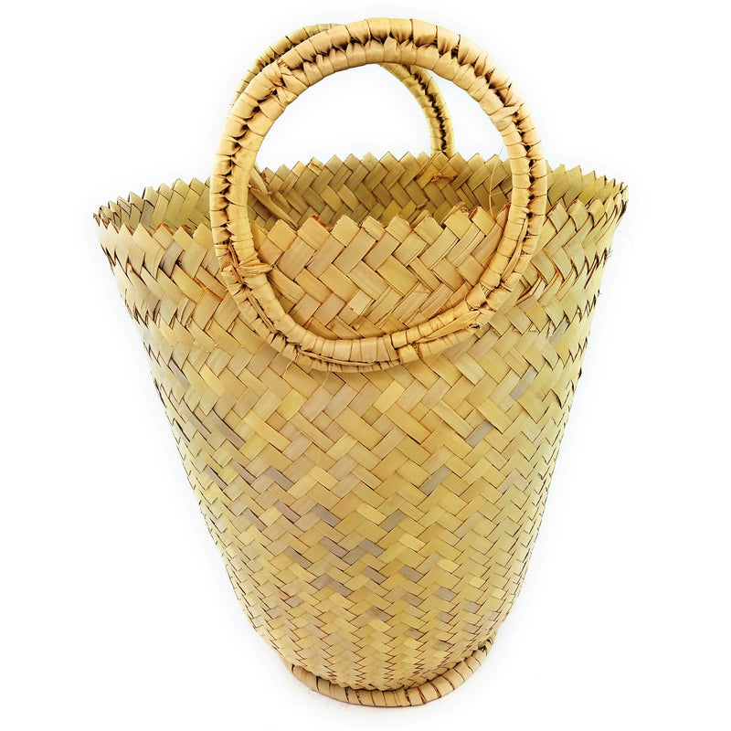 Wicker Tote Bag – Plain Natural Weave | Handmade in Zimbabwe