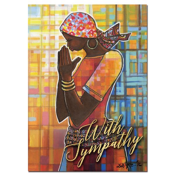 African American Sympathy Card