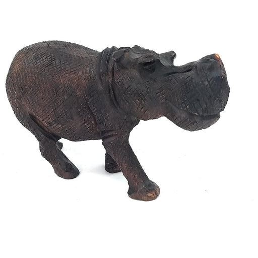 Hand-Carved Ironwood Hippo Sculpture | Shona Art from Zimbabwe