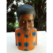 Shona Wooden Bust Sculpture – Hand Carved in Zimbabwe
