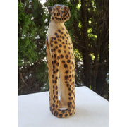 Hand-Carved Wooden Cheetah Sculpture – Shona Art from Zimbabwe