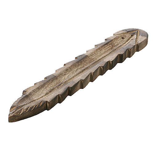 Wooden Leaf Incense Holder & Burner – Handcrafted Stick Holder | A Taste of Africa