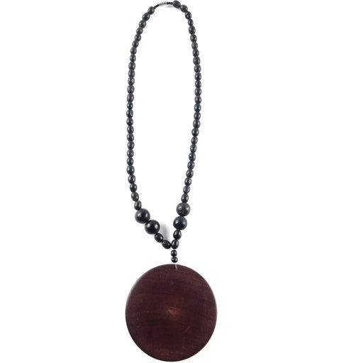 Wooden Seed Pendant Necklace – Handmade African Jewelry