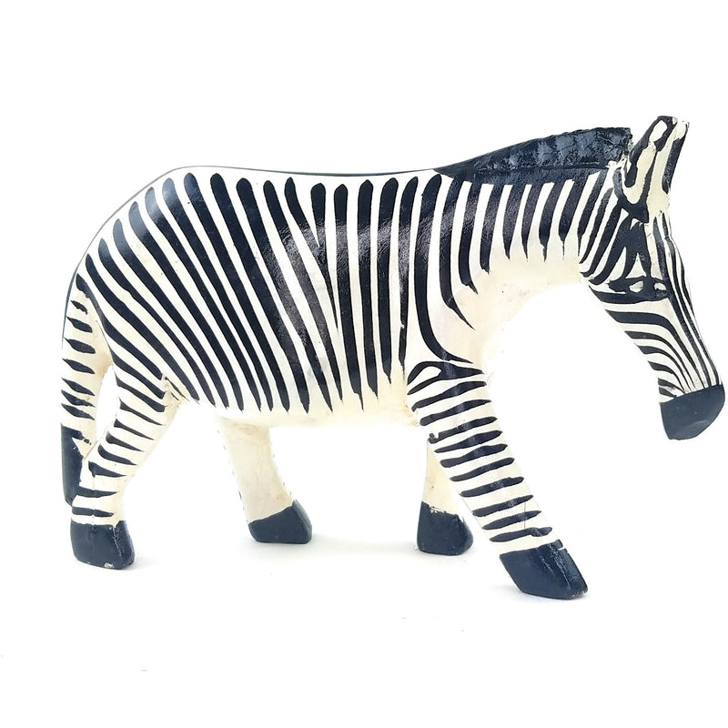 Hand-Carved Wooden Zebra from Kenya | African Art by Maasai Artisans