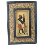 Working Mother Pounding Maize Shadow Box – Handmade African Art from Zimbabwe