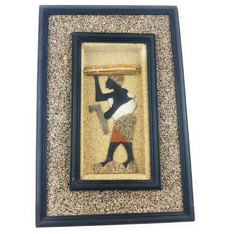 Working Mother Shadow Box – Handmade African Wall Art from Zimbabwe