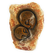 Abstract Couple Shona Sculpture Hand-Carved in Zimbabwe
