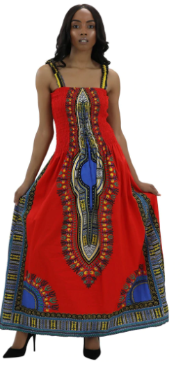 African Print Tube Dress